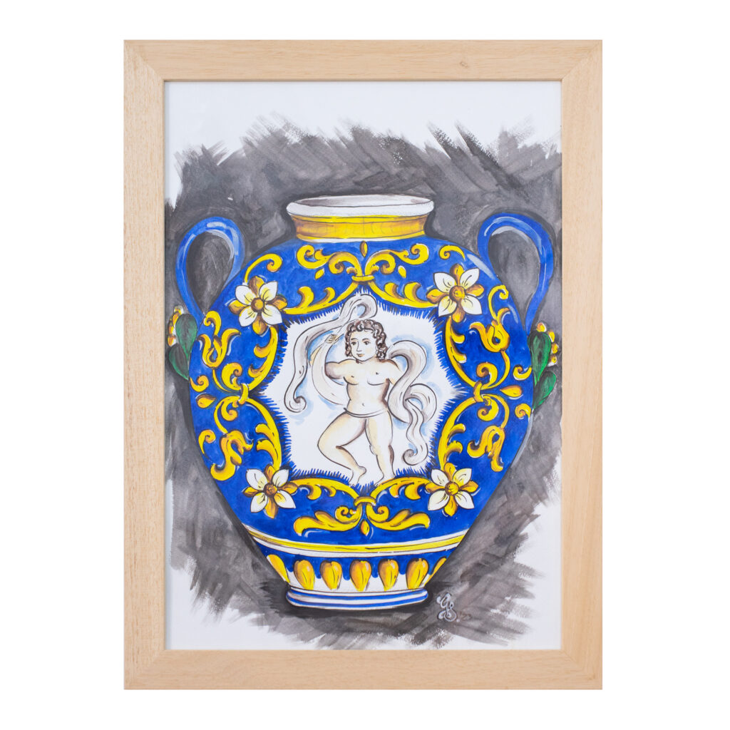 Acquerello Vaso Putto
